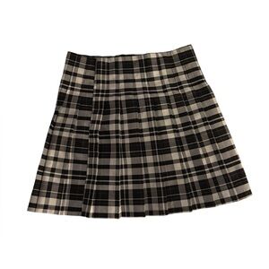 No Boundaries Classic Plaid Pleated Skirt